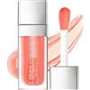 AOOWU Lip Gloss, Lucidalabbra di Natural Olio Idratante per Labbra, Olio Labbra Lucido e Ldratante Non Appiccicosa, Idratante Lucid Lips Oil Trasparente Lipgloss con Effetto Rimpolpante(#001)