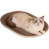 Generico Cuccia Gatto Tiragraffi Ovale, Per Gatti In Cartone Ondulato Comodo E Traspirante, Tappetino Tiragraffis Per Gatto Cartone Per Gatti Piccoli E Grandi Per Giocare, Dormire, Area