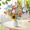ACOMTUO Kit di Pittura con Diamanti da 20 Pezzi, Adatto per Adulti Bambini 5D Diamond Painting Immagini Farfalla, Painting kit Completo per Decorazione del Giardino, Regali d'arte per Ragazze e Donne