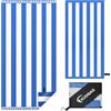 KUOGAS Telo Mare xxl 90×180, Telo Grande In Microfibra Ad Asciugatura Rapida, Telo Bagno Senza Sabbia, Coperta Mare Donna (Blu intenso)