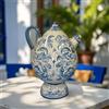 Ceramiche Sofia Stand Bummulu Malandrino in Ceramica di Caltagirone h 25 cm — Monocromia Blu - 25 cm / Linea Mono Blu