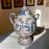 Ceramiche Sofia Stand Bummulu Malandrino in Ceramica di Caltagirone h 25 cm — Ornato, Mono Blu - 25 cm / Serie Ornato Mono Blu