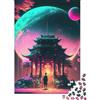 JQZKXNHPBR Pagoda Luna Fantasia Puzzle 1000 Pezzi per Adulti Carta Set Puzzle 1000 Pezzi Notturno Focus Famiglia Regalo 70x50cm/1000pcs