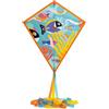Djeco Aquilone oceanico - aquilone pop-up colorato con coda da 250 cm, poliestere resistente e fibra di vetro, manico lungo 40 m, custodia portaoggetti, divertimento all'aperto leggero per bambini dai