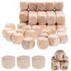pcsfoe Dadi in legno vuoto, 40 pezzi, 20 mm, per il fai da te per giochi da tavolo e di carte, dadi da gioco fai da te