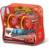 Mondo Toys - pattini a rotelle regolabili Cars disney per bambini - Taglia dal 22 al 29 - set completo di borsa trasparente, gomitiere e ginocchiere - 28105