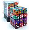 BESCON DICE Bescon D6 12mm 36pcs Set, 12mm Six Sided Die (36) Block of Dice, Assorted Gemini Colors of Jungle
