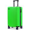 ETERNITIVE - Valigia Piccola | Valigia Rigida in ABS | Dimensioni: 55 x 35,5 x 23 cm 37L | Trolley Bagaglio a Mano con Lucchetto TSA | 4 Ruote a 360° | Verde