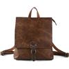 Kiepoar Zaino Pelle per Donna Uomo, Zainetto Porta PC 14" Convertibile in Borsa a Spalla Antifurto Vintage Casual, Backpack Elegante Multifunzione per Università Lavoro Scuola Viaggio