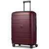 REDOLZ valigia media 66 cm rigida espandibile TSA 4 ruote bagaglio da stiva Essentials 11+