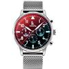 Alienwork IK Orologio Automatico Uomo Donna Cronografo Cinturino in Maglia