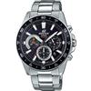 Casio EDIFICE Orologio, Robusta Cassa, 10 BAR, Nero, Uomo con Cinturino in Acciaio Inox EFV-570D-1AVUEF