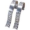 ROUREOX Cinturino Orologio Acciaio 5 File, Bracciale Metallo Massiccio 19mm 20mm, Ricambio Pesante Chiusura Fresata per Tissot T17 T014 T055-Argento + Oro 20mm