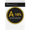 Whirlpool FRONT LOADER STD, Capacità 12kg, classe A -10%, bianco, Autodose, vapore, porta nera, Wi-Fi