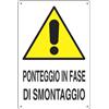 Dakota Cartello ponteggio in fase di smontaggio 50 x 70 cm