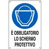 Dakota Cartello di obbligo usare la visiera protettiva 50 x 70 cm