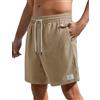 Voqeen Uomo Pantaloncini Estivi con Tasche Pantaloni Corti Lavoro Casual Bermuda Sportivi Spiaggia Shorts Traspirante Velluto a Coste