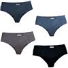 PRIMAL Slip Uomo in 100% Cotone Mercerizzato, Offerta 6 E 12 Pezzi, Mutande Uomo Intimo Uomo 8032232810 (6 Pezzi.Ass. (2 Blu-2 Nero-2 Grigio), 8)
