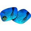 Raydi Lenti di ricambio in policarbonato per occhiali da sole Ray-Ban Meta Wayfarer RW4006 da 50 mm, visione chiara, antigraffio e installazione semplice, colore: blu ghiaccio a specchio, polarizzate