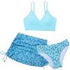 Generico Bikini Bambina Costume Mare Bambina Costume da Bagno 10 Anni Piscina Bimba Due Pezzi Ragazza 12 3 4 Pareo Top Costumi Tutina Neonato Intero Bambini Interi Contenitivo Canotta per Bimbi 2 Neonata 6 9