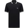 BOSS Paddy Curved, Polo Moderno, Uomo, Nero (Black 1), XXL