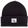Calvin Klein Jeans - Cuffia Donna a Costine con Patch Logo