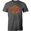 Beats & More AC/DC - High Voltage Off. 73 cotone biologico, durevole, per fan AC/DC, grigio, M