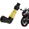 Generico Cuffia candela ad alte prestazioni - Cappuccio resistore da 90 gradi, materiale ABS trasparente, copertura flash ad angolo retto, accessorio accensione moto | Tappo antipolvere impermeabile per moto d