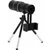 Plyisty Cannocchiale Monoculare, Monoculare Ad Alta Potenza 16X52 Con Treppiede E Adattatore Per Smartphone, Lenti Con Rivestimento SMC, Resistente All'acqua E All'appannamento