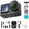 DJI Osmo Action 6 Combo Essenziale, 4K action cam con sensore quadrato 1/1,1″, apertura variabile da f/2,0 a f/4,0, resistente al freddo, batteria da 4 ore (Multiple accessories bundle)
