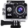 BJdfgE Mini videocamera DV impermeabile con WiFi 4K, for sport all'aria aperta, casco da bicicletta, registrazione video, telecomando(No SD Card,4K- Remote control)