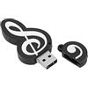 Annadue Simpatica Chiavetta USB, Chiavetta USB da Modellare con Simboli Musicali Adorabili dei Cartoni Animati, Chiavetta USB con Memoria Pendrive, Regali per Studenti delle Scuole