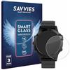 savvies 3 Pezzi Pellicola Protettiva Vetro per Garmin fenix 5 (47 mm) / 5 Plus (47 mm) 9H Protezione Schermo, Lamina di Vetro, Trasparente