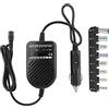 Yosoo Health Gear Adattatore caricatore auto per PC portatile 80 W, alimentazione multi-tensione 15 V-24 V DC, convertitore universale
