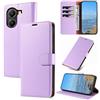 KKEIKO Cover per Xiaomi Poco X7 Pro/Redmi Turbo 4, Antiurto Custodia in PU Pelle con Blocco RFID, Magnetico Protettiva Cover per Xiaomi Poco X7 Pro/Redmi Turbo 4, Viola