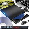 Retoo External DVD Drive USB 3.0 Type-C CD DVD +/-RW Optical Drive USB C Burner Slim CD/DVD ROM Rewriter Writer Reader Portable for PC Laptop Desktop MacBook Mac Windows 7 8.1 10 Linux OS Appl