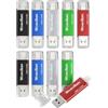 WOOOLKEN Chiavetta USB C 64 GB 10 Pezzi, Pen drive USB 2.0 Type C 64 GB 2 in 1 OTG Pennetta USB C per PC/New MacBook/Tablet/Smartphone Huawei, Samsung, Xiaomi, Oneplus (5colori)