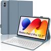 JADEMALL Tastiera per Redmi Pad 2 Pro 12.1 2025, Italiana QWERTY Tastiera Wireless Bluetooth Magnetica Staccabile per Redmi Pad 2 Pro 12.1 Pollici 2025, Cielo Blu