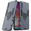 MaiJin Compatibile con Galaxy A70 Cover, Custodia Armor Anello Cavalletto (Funziona con Il Supporto Magnetico per Auto) Case Paraurti per Samsung Galaxy A70 (Blu Navy)