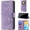 CaseGla Cover per Honor Magic 6 Lite [Blocco RFID] Custodia Portafoglio Premium Pelle PU Wallet Case Flip Libro con Porta Carte Slot Supporto, Viola