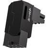 EZDIY-FAB Serie Shield Adattatore di Alimentazione GPU PCIe 8Pin,Connettore Angolato a 90 Gradi,Design in Alluminio per Schede Grafiche-Tipo Inverso,Nero-1Pack