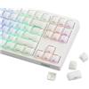 EPOMAKER Lusterfly - Set di Copritasti Jelly con Incisione Laser a 123 tasti, profilo MDA, ABS+PC, non Trasparenti, Compatibili con Tastiera Meccanica 61/68/84/87/98/100/104