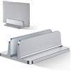 Bewahly Supporto Verticale per Laptop, Salvaspazio Supporto PC Portatile Verticale in Alluminio, Regolabile Porta PC Verticale per MacBook PRO/Air, iPad, HP, Surface, Notebook, Laptop Stand (Argento)