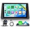 Hodozzy 4GB+64GB Android Autoradio per Opel Mokka 1 2012-2016/Buick Encore 2013-2015 Carplay Android Auto Wireless, Hodozzy 9 Pollici Touch Screen Auto Stereo 2 Din GPS WiFi, Bluetooth DSP FM/RDS+Retrocamera