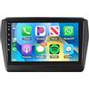 Generico Android 15 Autoradio 2 Din per Suzuki Swift 2016-2020 Carplay 9 IPS Touchscreen Stereo Auto con GPS Bluetooth DSP FM USB SWC Telecamera posteriore(1G+32G)
