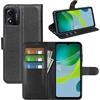 betterfon Custodia compatibile con Motorola Moto E13 | Custodia a portafoglio in TPU di alta qualità per Moto E13 con scomparti per carte di credito, chiusura magnetica, colore nero