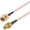 Oiyagai 2pcs SMA Maschio a SMA Femmina RP-SMA Cavo Coassiale RG316 Estensione Jumper 50cm/19,68