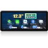SIXWIN 4+64G 2 Din Autoradio Android 13 con CarPlay/Android Auto/Mirror Link,12.3 Pollici HD TouchScreen Schermo Navigatore WiFi Bluetooth 5.0 FM/RDS 32EQ