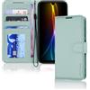 TECHGEAR Custodia per Samsung Galaxy A17, custodia a portafoglio in pelle PU [blocco RFID] porta carte, supporto, cinturino da polso, chiusura magnetica, protezione antiurto per Samsung A17 5G / 4G