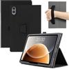 MEMELOKA Custodia per TECLAST T65/T65 Plus/TABWEE T60 Pro 13.4 Pollici, Leggera e Sottile Custodia in Pelle PU con Cinturino da Polso, Morbido Cover con Funzione di Supporto, Nero